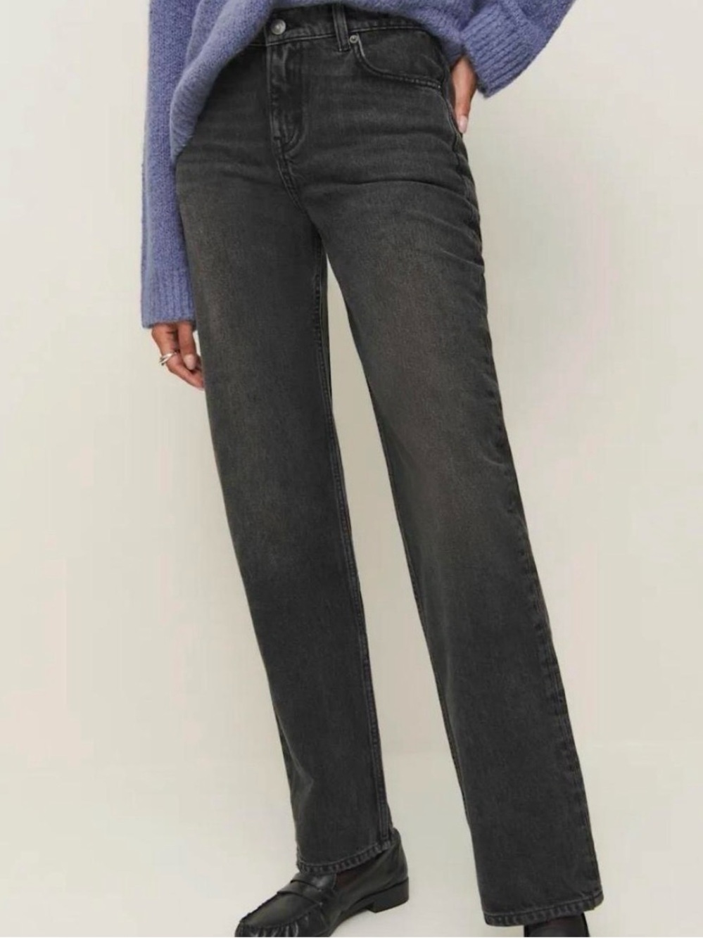 Reformation Abby Low Rise Straight Jeans